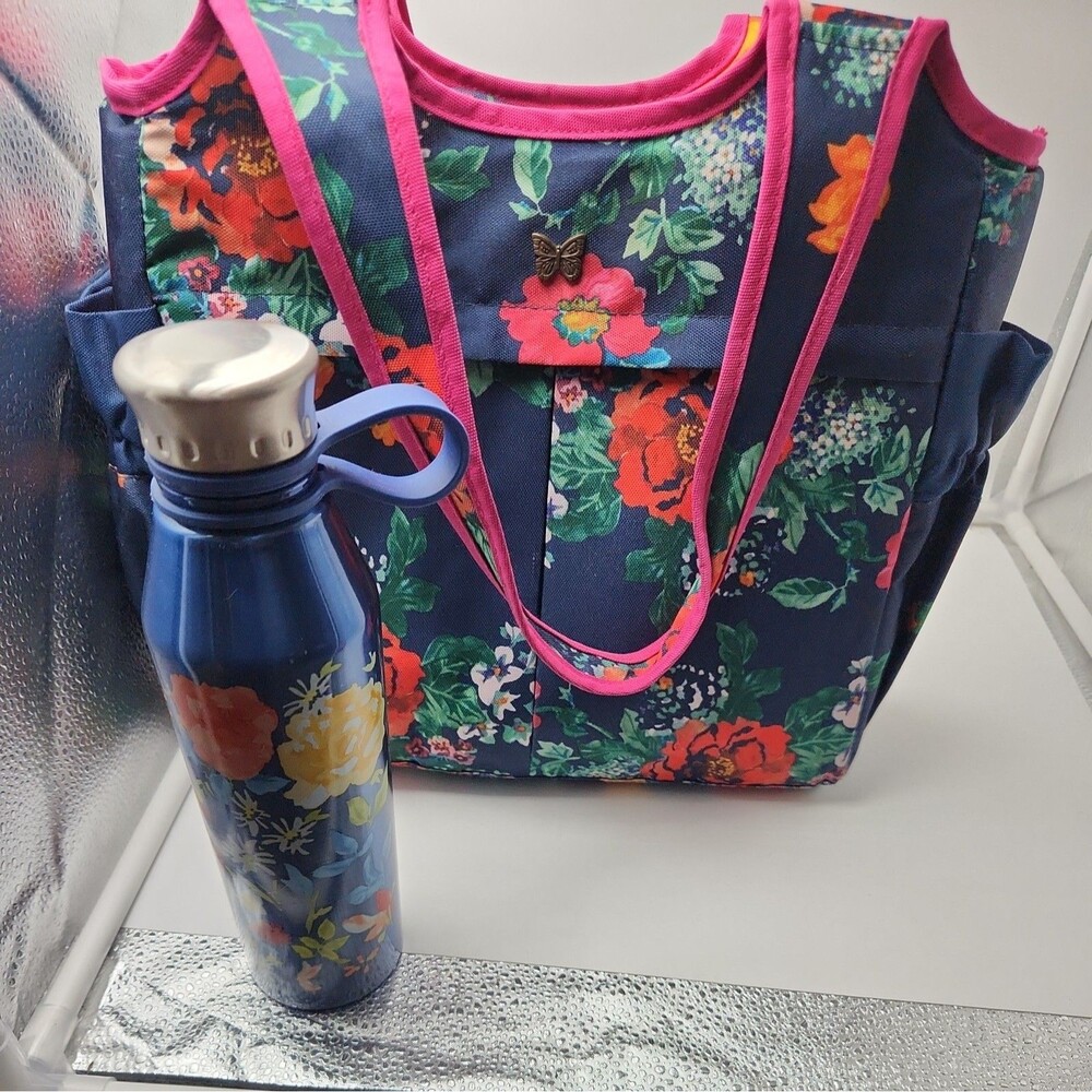 The Pioneer Women Country Garden Insulated Lunch Bag Thermal Shoulder Tote